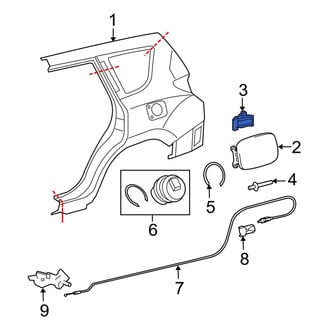 Toyota OE - Fuel Door Spring