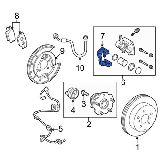 Toyota OE - Rear Right Disc Brake Caliper Bracket