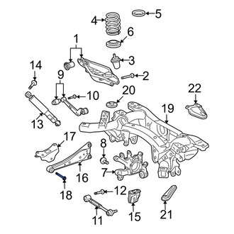 Toyota OE - Rear Rearward Suspension Trailing Arm Bolt