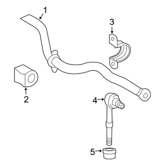 Toyota OE - Rear Suspension - Stabilizer Bar & Components (FWD)