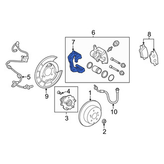 Toyota OE - Rear Left Disc Brake Caliper Bracket