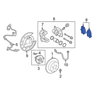 Toyota OE - Rear Disc Brake Pad Set