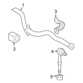 Toyota OE - Rear Suspension - Stabilizer Bar & Components (4WD 2.0L / 2.4L / 2.5L / 3.5L)