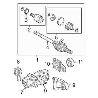 Toyota OE - Rear Suspension - Drive Axles (4WD)