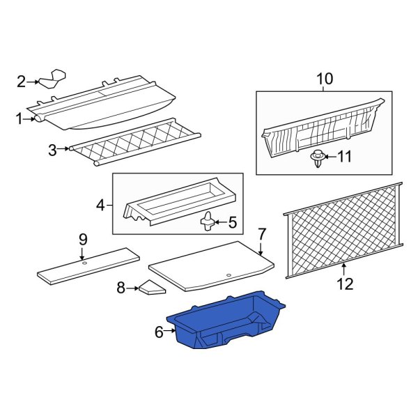 Trunk Floor Storage Box