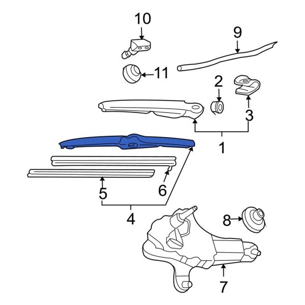 Back Glass Wiper Blade