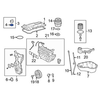 Toyota OE - Engine Oil Filler Cap Gasket