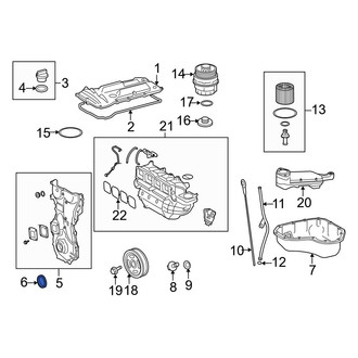 Toyota OE - Rear Engine Crankshaft Seal
