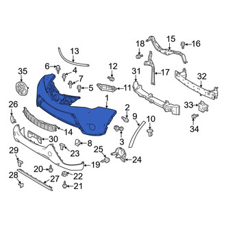 Toyota OE - Front Bumper Cover
