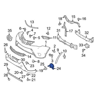Toyota OE - Front Left Bumper Cover Spacer Panel