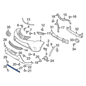 Toyota OE - Front Bumper Trim