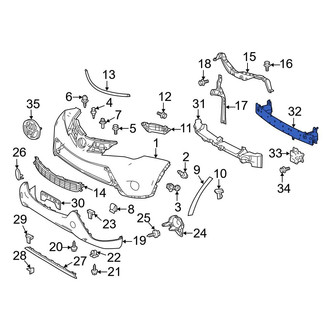 Toyota OE - Front Bumper Impact Bar