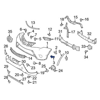 Toyota OE - Bumper Cover Retainer