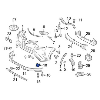 Toyota OE - Left Valance Panel Insulator