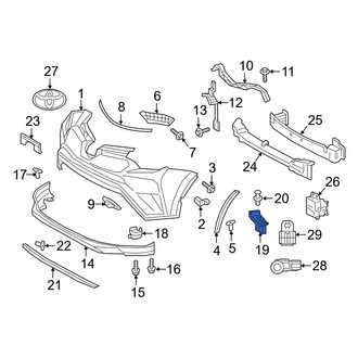 Toyota OE - Front Left Bumper Cover Spacer Panel