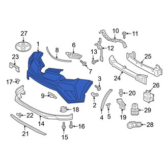 Toyota OE - Front Bumper Cover