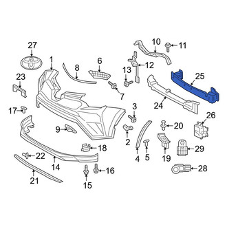 Toyota OE - Front Bumper Impact Bar