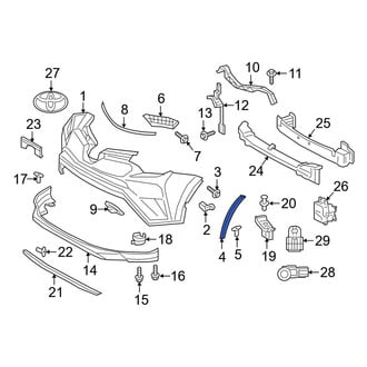 Toyota OE - Front Right Forward Wheel Arch Molding