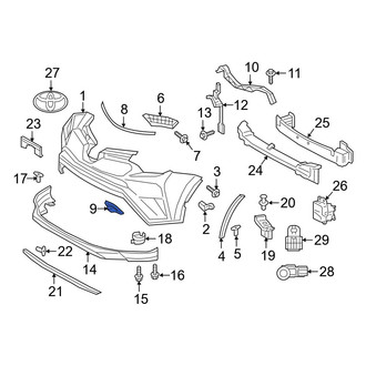 Toyota OE - Front Right Tow Eye Cap