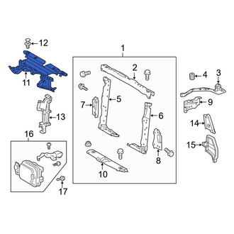 Toyota OE - Front Radiator Support Access Cover