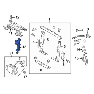 Toyota OE - Front Left Radiator Support Baffle