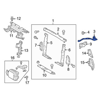 Toyota OE - Right Radiator Support Bracket