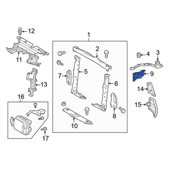 Toyota OE - Left Radiator Support Bracket