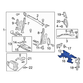 Toyota OE - Front Radiator Support Access Cover