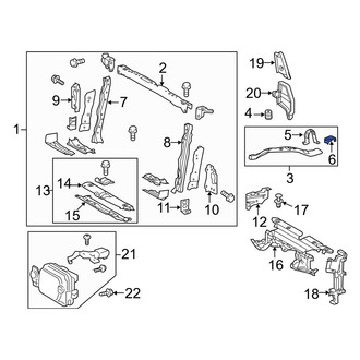 Toyota OE - Left Radiator Support Bracket
