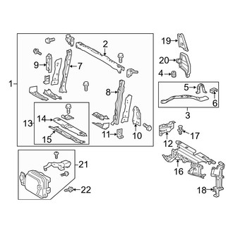 Toyota OE - Radiator Support (Canada Built)