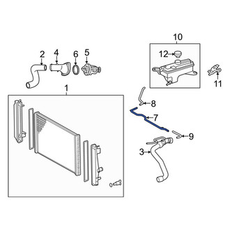 Toyota OE - Engine Coolant Overflow Hose