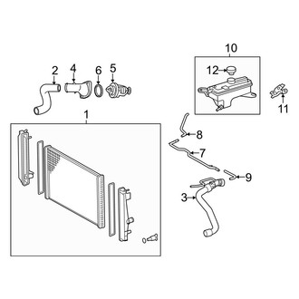 Toyota OE - Cooling - Radiator & Components (LE / Limited / XLE)