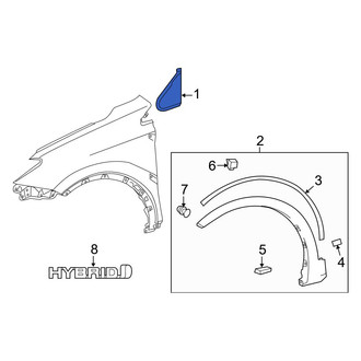 Toyota OE - Front Left Fender Molding