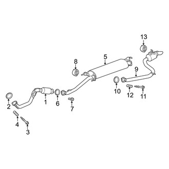 Toyota OE - Exhaust System - Exhaust Components (Hybrid Limited / Hybrid XLE)