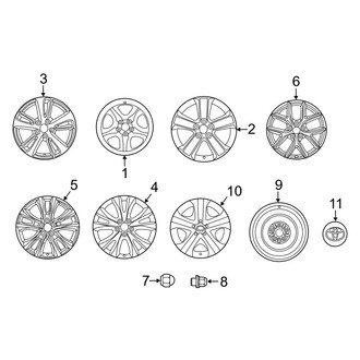 Toyota OE - Wheels (Canada Built), (FULL HYBRID EV-GAS (FHEV) / Gas)