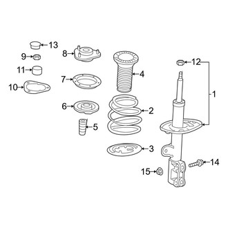 Toyota OE - Front Suspension - Struts & Components