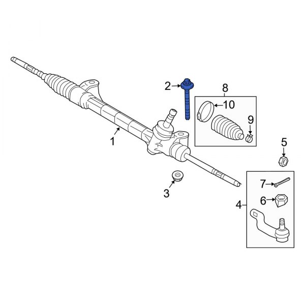 Rack and Pinion Mount Bolt