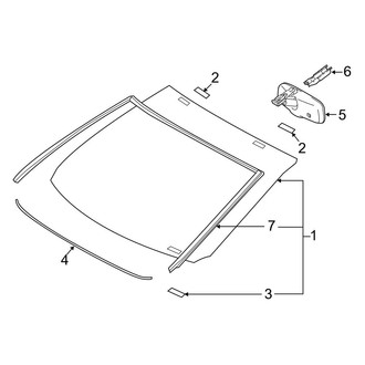 Toyota OE - Windshield - Glass (FULL HYBRID EV-GAS (FHEV) / Gas)