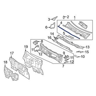 Toyota OE - Left Cowl Seal