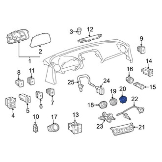 Toyota OE - HVAC Temperature Control Panel