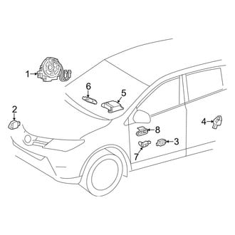 Toyota OE - Restraint Systems - Air Bag Components (Modules & Sensors), (Gas)