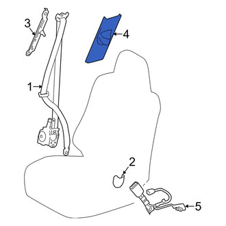 Toyota OE - Left Seat Belt Anchor Plate Cover