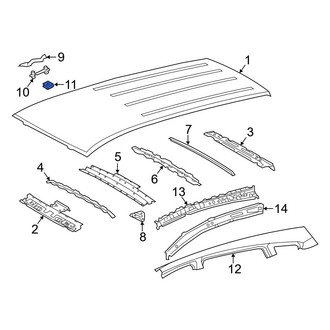 Toyota OE - Front Roof Panel Bracket