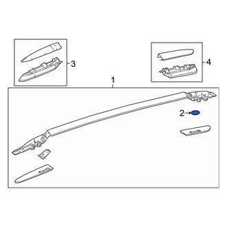 Toyota OE - Roof Luggage Carrier Side Rail Seal