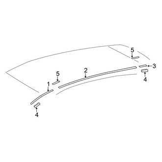 Toyota OE - Roof - Exterior Trim (With Sunroof), (FULL HYBRID EV-GAS (FHEV) / Gas)