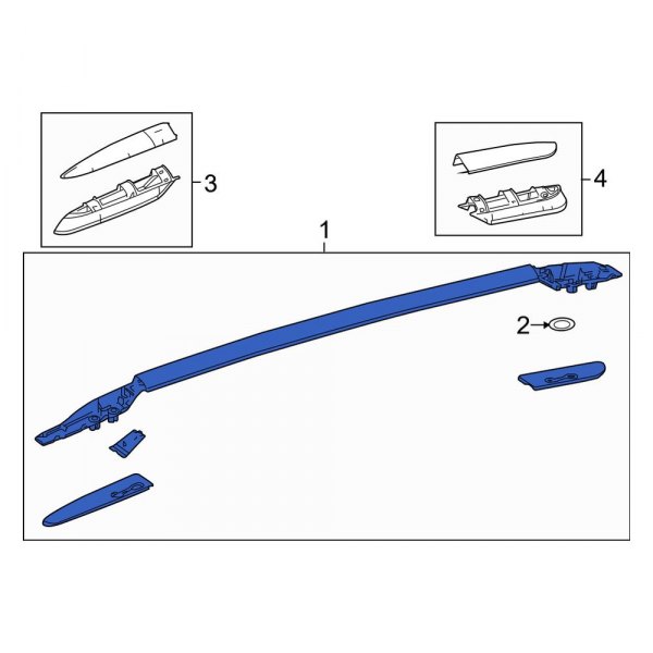 Roof Luggage Carrier Side Rail