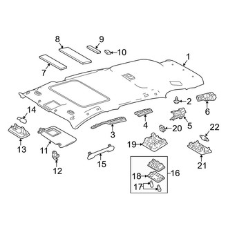 Toyota OE - Roof - Interior Trim (With Sunroof)