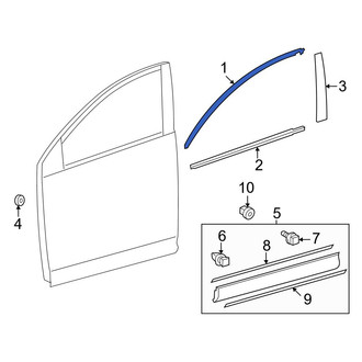 Toyota OE - Front Left Black Out Tape