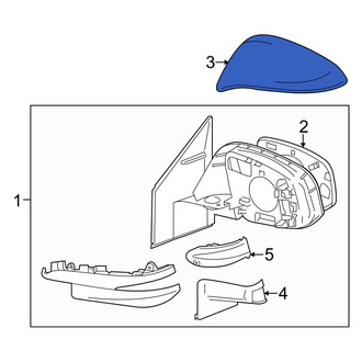 Toyota OE - Front Right Door Mirror Cover