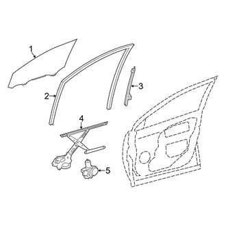 Toyota OE - Front Door - Glass & Hardware (FULL HYBRID EV-GAS (FHEV) / Gas)